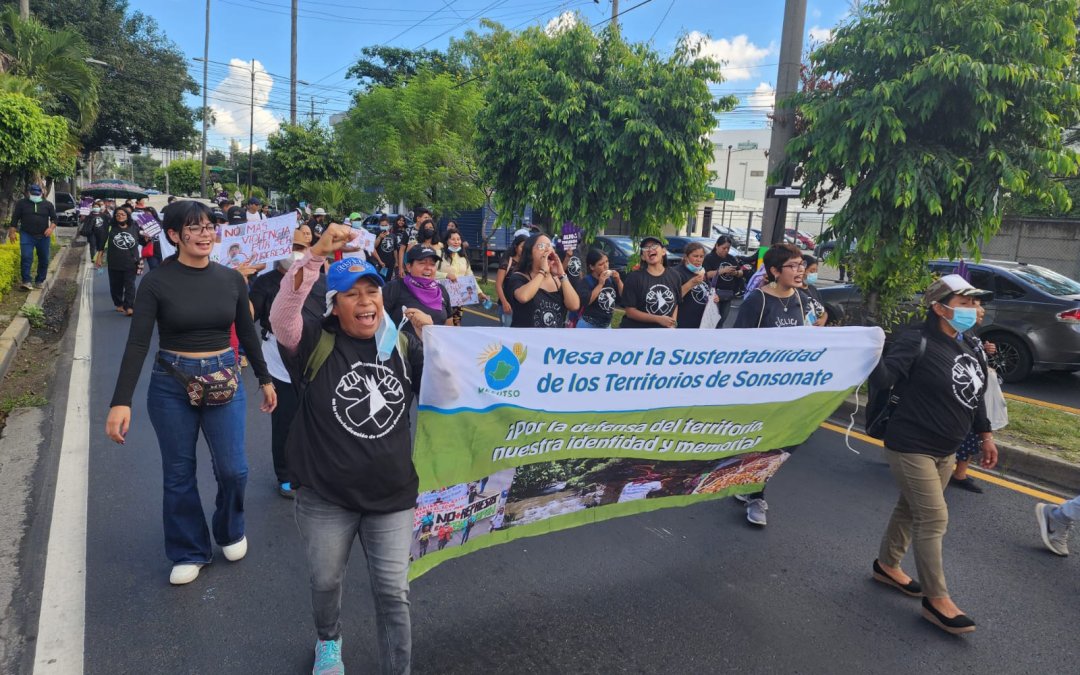 Defensoras ambientales marcharon para exigir una vida libre de violencia