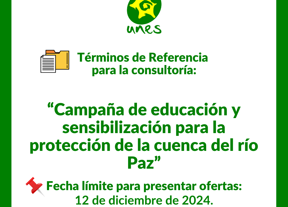 TDR: “Campaña de educación y sensibilización para la protección de la cuenca del río Paz”