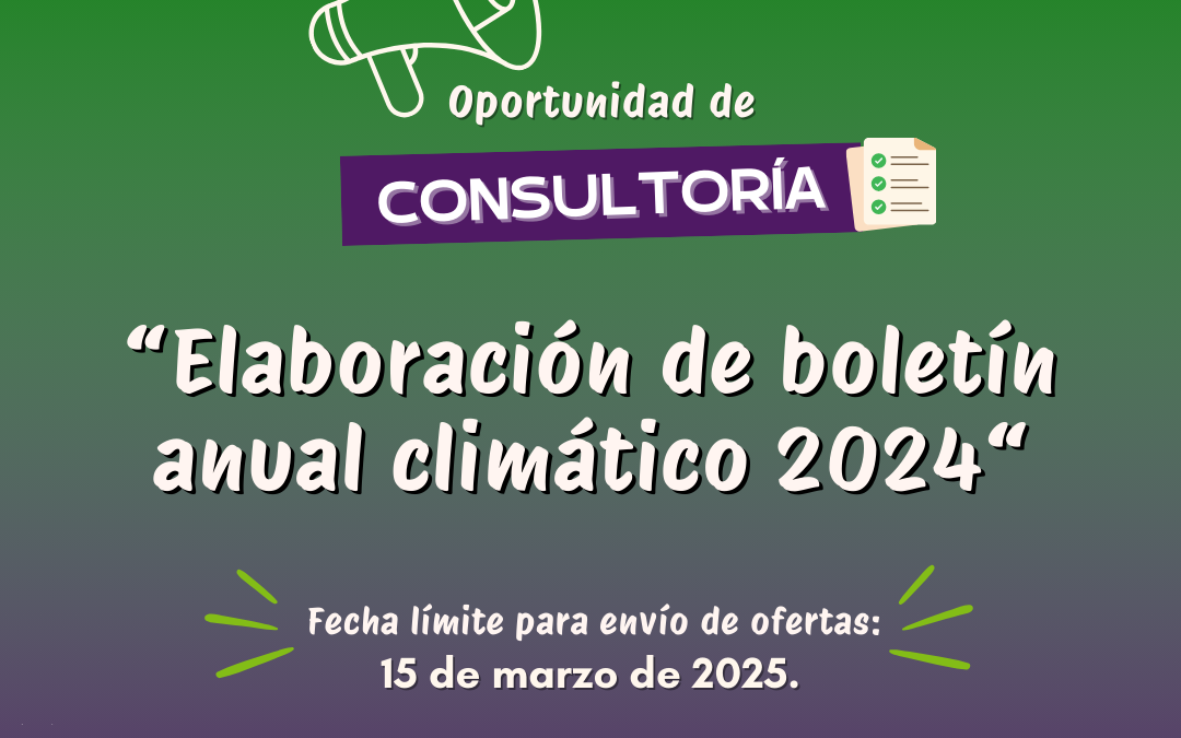 TdR: Elaboración de boletín anual climático 2024